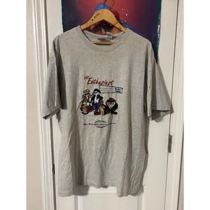 Vintage Acme Clothing Co Looney Tunes Embroidered T-Shirt Gray XL Bugs Bunny Taz
